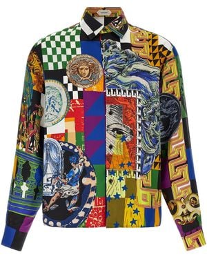 Versace 'Medusa Collage' Shirt - Multicolor