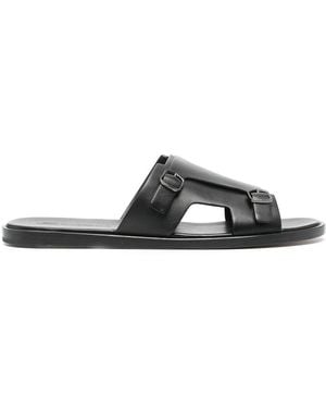 Santoni Sliders - Black