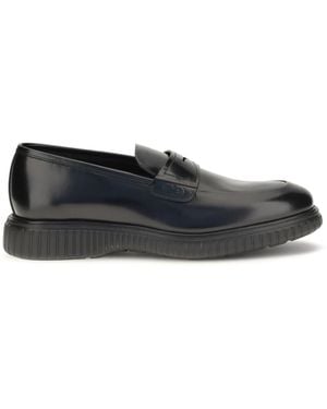 Ferragamo Brushed Calfskin Loafers - White