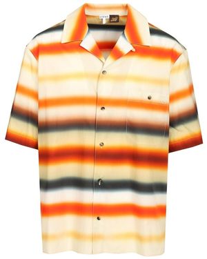 Loewe Paula's Ibiza Short-Sleeved Cotton Shirt - Orange