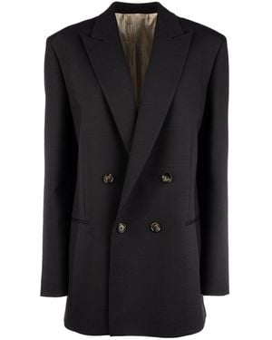 Alberta Ferretti Clothing Blazers & Gilets - Black