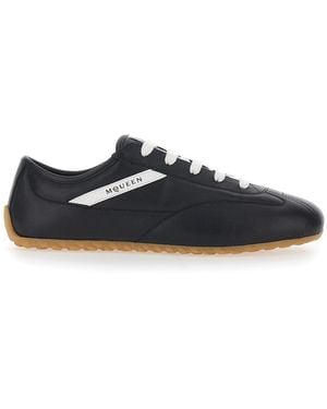 McQueen Sneakers With Contrast Detail - Black
