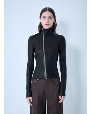 Rick Owens Gary Leather Jacket - Blue