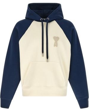 Ami Paris Cotton Sweatshirt - Blue