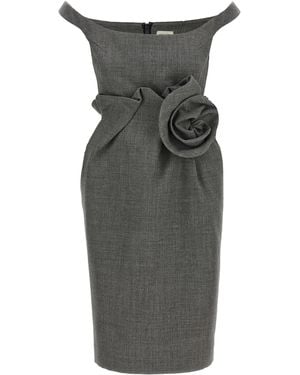 Magda Butrym 3D Flower Dress - Gray