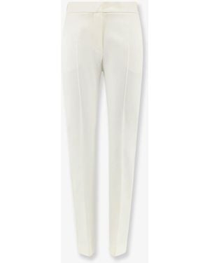 Max Mara Mxmacino Stretch Virgin Wool Pants - White