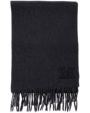 Max Mara Wsdalia Scarf With Tech Fabric Details For - Black