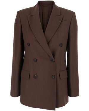 Brunello Cucinelli Suit-Type Jacket - Brown