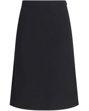 Fendi Wool And Silk Skirt - Blue