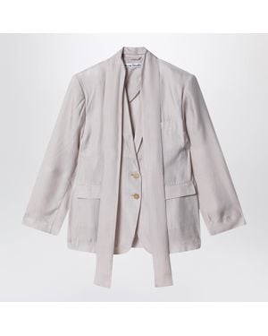 Acne Studios Single-Breasted Suit Jacket - Natural