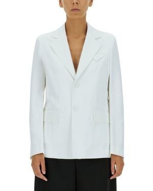 Bottega Veneta Single-Breasted Jacket - White