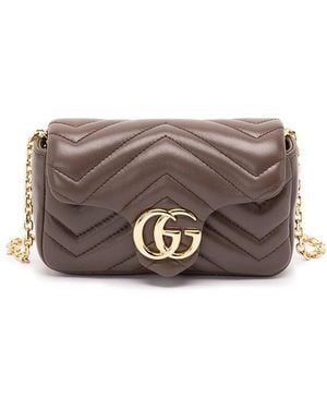 Gucci 'Gg Marmont' Mini Bag - Gray