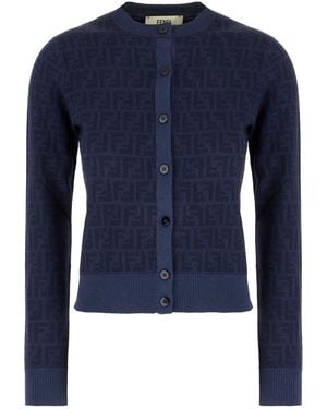 Fendi Clothing Knitwear - Blue