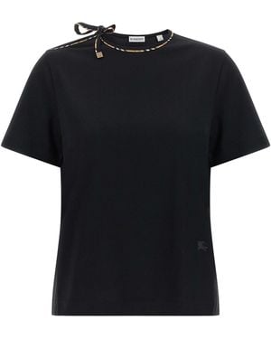 Burberry 'Frankie Bow' T-Shirt - Black