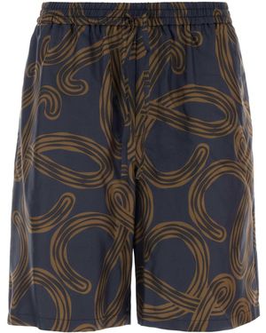 Loewe Silk Bermuda Shorts - Gray