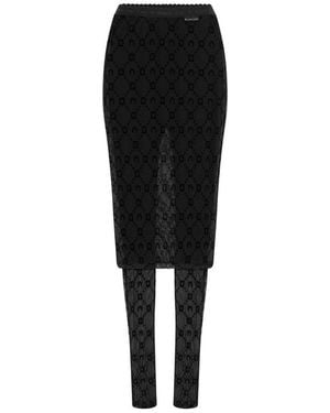 Marine Serre Pants - Black