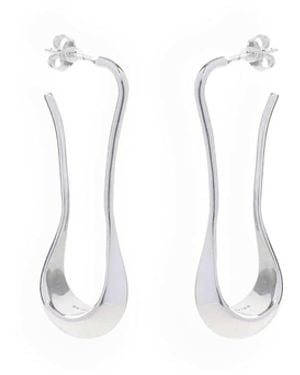 Lemaire Short Drop Earrings - White
