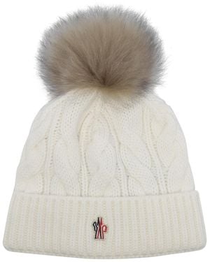 Moncler Logo Hat - Gray