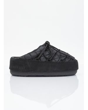 スニーカー MOON BOOT Suede Beads Mules Black MOON BOOT EVX beaded shearling mules | NET-A-PORTER