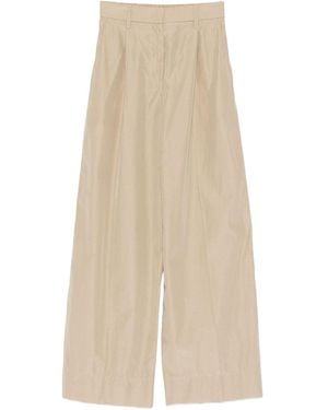 forte_forte Cotton Blend Pants - Natural