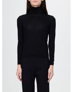 Max Mara Slim Fit Long-Sleeved Turtleneck Sweater - Black