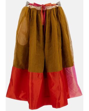 Daniela Gregis Reversible Balloon Skirt - Red