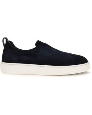 Santoni Slip-On Sneakers - Blue