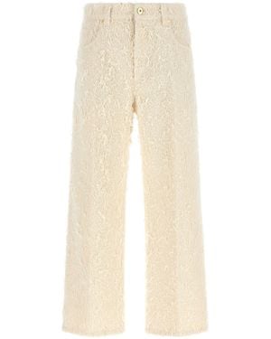 Brunello Cucinelli 'Contemporary Square' Pants - Natural