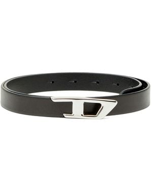 DIESEL 1Dr Leather Belt - White
