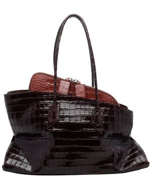 The Attico Medium La Passeggiata Handbag - Black
