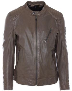 Belstaff Racer Leather Jacket - Brown