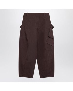 Alaïa Bordeaux Chino Cargo Pants - Brown