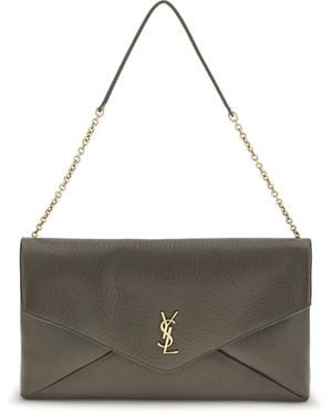 Saint Laurent Cassandre Xxl Shoulder Bag - Gray