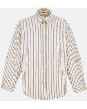 Acne Studios Double-Sleeve Stripe Shirt - White