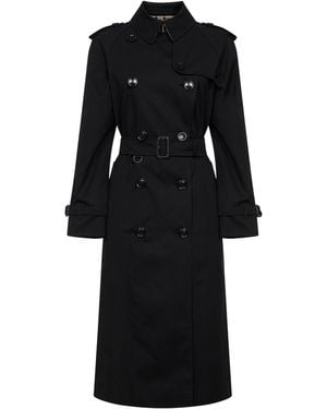 Burberry Heritage Waterloo Long Trench Coat - Black