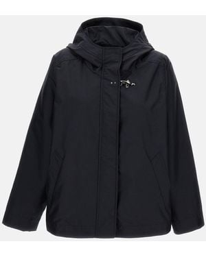Fay Short Parka Popeline Tech - Black