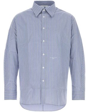 Givenchy Logo Stripes Shirt - Blue