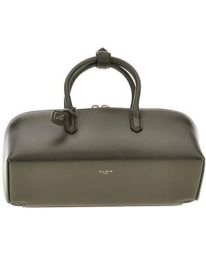 Alaïa Box Leather Small 'Delta' Bag - Green