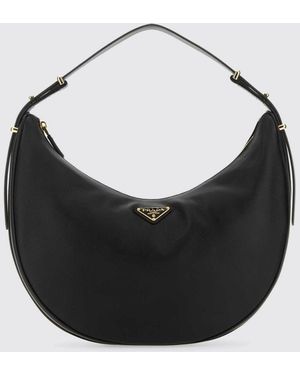 Prada Arqui¨ Leather Hobo Bag - Black