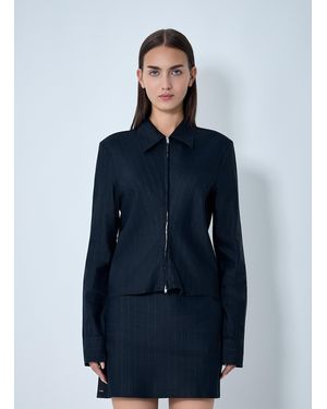 Our Legacy Slim Zip Shirt - Blue