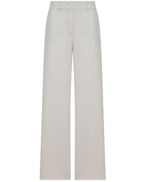 Giorgio Armani Tailored Linen Pants - White