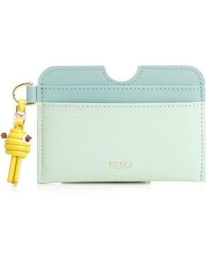 Fendi Card Case Ff Diamonds - Green