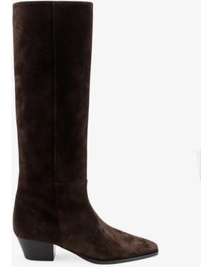 Aeyde Medea Suede Boots - Black