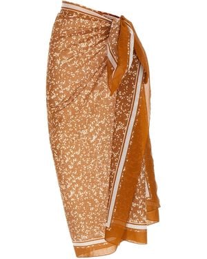 Kiton Sarong Skirt - Orange