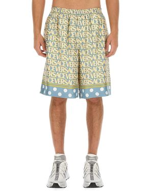 Versace Baroque Shorts 660 - Green