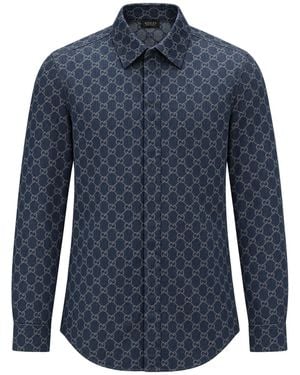 Gucci Clothing Shirts - Blue