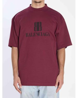 Balenciaga Bb T-Shirt - Red