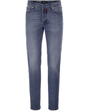 Kiton Five-Pocket Stretch Denim Jeans - Blue
