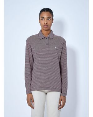Jil Sander Long Sleeve Polo Shirt - Purple