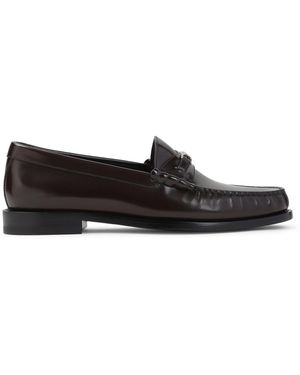 Celine Velvet Loafers With Embroidered Triomphe Logo in  display picture 1